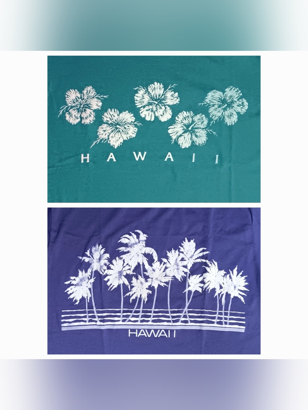 vintage single stitch Hawaii 2 t-shirt lot Hawaiian